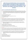 ABFM ITE Exam 2026 Actual Test Bank &vert; American Board of Family Medicine In-Training Exam &vert; 200 Questions with Correct Answers & Detailed Rationales &vert; Latest Update