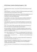 MKT 300 Chapter 2 Questions &lpar;Marketing Management &ndash; 2026&rpar;