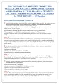 WGU E025 Objective Assessment 2026 Actual Exam &vert; Cloud & Network Security Models &vert; 200&plus; Questions with Correct Answers & Detailed Rationales &vert; Latest Update