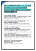 MULTIDIMENSIONAL CARE 2 exam 1 Questions and Answers &lpar;Verified Answers&rpar; Updated &lpar;Actual Exam&rpar; 22026 LATEST VERSION