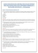 IAEM CEM&sol;AEM Exam 2026 Actual Test Bank &vert; Certified Emergency Manager Associate Emergency Manager &vert; 190&plus; Questions with Correct Answers & Detailed Rationales &vert; Latest Update