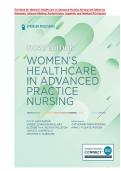 Test Bank for Women&rsquo;s Health Care in Advanced Practice Nursing 3rd Edition by Alexander&comma; Johnson-Mallard&comma; KostasPolston&comma; Cappiello&comma; and Hubbard &vert; ISBN-13 978-0826167217 &vert; All Chapters 