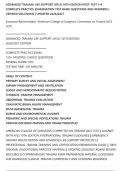 ADVANCED TRAUMA LIFE SUPPORT &lpar;ATLS&rpar; 10TH EDITION POST-TEST 1&ndash;4&NewLine;COMPLETE PRACTICE EXAMINATION TEST BANK QUESTIONS AND ANSWERS &vert;&NewLine;VERIFIED SOLUTIONS &vert; UPDATED 2026&sol;2027