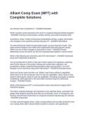Alliant Comp Exam &lpar;MFT&rpar; with Complete Solutions