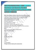 MULTIDIMENSIONAL CARE 1 exam 1&NewLine;Questions and Answers &lpar;Verified&NewLine;Answers&rpar; Updated &lpar;Actual Exam&rpar; 22026&NewLine;LATEST VERSION