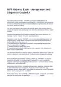 MFT National Exam - Assessment and Diagnosis-Graded A