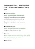 ESS101 CONCEPTS 6 & 7 UPDATED ACTUAL&NewLine;CORE EARTH SCIENCE CONCEPTS REVIEW&NewLine;2026&NewLine;