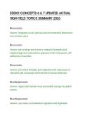 ESS101 CONCEPTS 6 & 7 UPDATED ACTUAL&NewLine;HIGH-YIELD TOPICS SUMMARY 2026