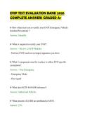 EVIP TEST EVALUATION BANK 2026&NewLine;COMPLETE ANSWERS GRADED A&plus;&NewLine;