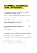 EVIP TEST FINAL STUDY GUIDE 2026&NewLine;TESTED ANSWERS GRADED A&plus;