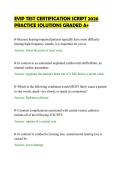 EVIP TEST CERTIFICATION SCRIPT 2026&NewLine;PRACTICE SOLUTIONS GRADED A&plus;&NewLine;