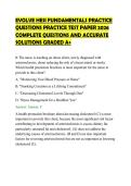 EVOLVE HESI FUNDAMENTALS PRACTICE&NewLine;QUESTIONS PRACTICE TEST PAPER 2026&NewLine;COMPLETE QUESTIONS AND ACCURATE&NewLine;SOLUTIONS GRADED A&plus;&NewLine;