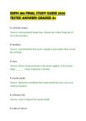 EXPH 386 FINAL STUDY GUIDE 2026&NewLine;TESTED ANSWERS GRADED A&plus;