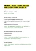 EXPH 386 CERTIFICATION SCRIPT 2026&NewLine;PRACTICE SOLUTIONS GRADED A&plus;