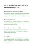 FAA 107 UPDATED EXAM MOCK TEST WITH&NewLine;ANSWER RATIONALES 2026