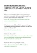 FAA 107 UPDATED EXAM PRACTICE&NewLine;QUESTIONS WITH DETAILED EXPLANATIONS&NewLine;2026&NewLine;