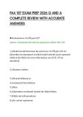 FAA 107 EXAM PREP 2026 Q AND A&NewLine;COMPLETE REVIEW WITH ACCURATE&NewLine;ANSWERS