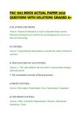 FAC 1502 MOCK ACTUAL PAPER 2026&NewLine;QUESTIONS WITH SOLUTIONS GRADED A&plus;