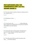 FDOT EARTHWORK LEVEL TWO&NewLine;COMPREHENSIVE SCRIPT 2026 FULL&NewLine;ANSWERS GRADED A&plus;&NewLine;