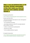 FEMA IS 700&period;B AN INTRODUCTION TO THE&NewLine;NATIONAL INCIDENT MANAGEMENT&NewLine;SYSTEM STUDY GUIDE 2026 PRACTICE&NewLine;QUESTIONS WITH VERIFIED ANSWERS&NewLine;GRADED A&plus;&NewLine;