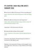 FF1 CHAPTER 7 HIGH-YIELD FIRE SAFETY&NewLine;SUMMARY 2026&NewLine;
