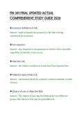 FIN 341 FINAL UPDATED ACTUAL&NewLine;COMPREHENSIVE STUDY GUIDE 2026