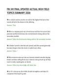 FIN 341 FINAL UPDATED ACTUAL HIGH-YIELD&NewLine;TOPICS SUMMARY 2026&NewLine;