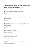 FIN 341 FINAL UPDATED ACTUAL MOCK EXAM&NewLine;WITH ANSWER RATIONALES 2026&NewLine;