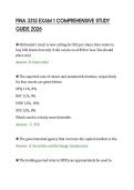 FINA 3315 EXAM 1 COMPREHENSIVE STUDY&NewLine;GUIDE 2026&NewLine;