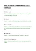 FINA 3315 EXAM 2 COMPREHENSIVE STUDY&NewLine;GUIDE 2026