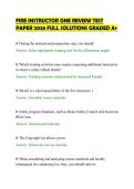 FIRE INSTRUCTOR ONE REVIEW TEST&NewLine;PAPER 2026 FULL SOLUTIONS GRADED A&plus;
