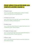 FISDAP AIRWAY EVALUATION BANK 2026&NewLine;COMPLETE ANSWERS GRADED A&plus;&NewLine;