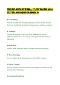 FISDAP AIRWAY FINAL STUDY GUIDE 2026&NewLine;TESTED ANSWERS GRADED A&plus;&NewLine;