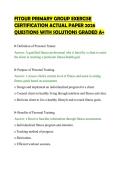 FITOUR PRIMARY GROUP EXERCISE&NewLine;CERTIFICATION ACTUAL PAPER 2026&NewLine;QUESTIONS WITH SOLUTIONS GRADED A&plus;&NewLine;