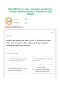 NSG 5240 Week 7 Quiz &vert; Questions and Correct Answers &lpar;Verified Answers&rpar; Graded A&plus; &vert; 2026 Update