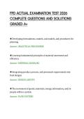 FPD ACTUAL EXAMINATION TEST 2026&NewLine;COMPLETE QUESTIONS AND SOLUTIONS&NewLine;GRADED A&plus;