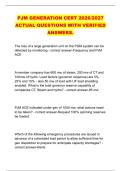 PJM GENERATION CERT 2026&sol;2027 &NewLine;ACTUAL QUESTIONS WITH VERIFIED &NewLine;ANSWERS&period;