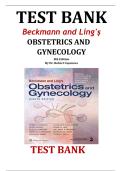 Test Bank for Beckmann and Ling&rsquo;s Obstetrics and Gynecology 8th Edition by Robert Casanova