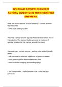 SPI EXAM REVIEW 2026&sol;2027 &NewLine;ACTUAL QUESTIONS WITH VERIFIED &NewLine;ANSWERS&period;