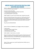 AIRPORT SECURITY CERTIFICATION PRACTICAL EXAM &NewLine;QUESTIONS AND ANSWERS 