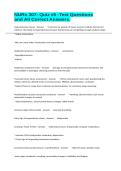 NURs 307&colon; Quiz &num;5 -Test Questions and All Correct Answers&period;