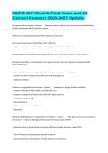 NURS 307-Week 3-Final Exam and All Correct Answers 2026-2027 Update&period;