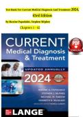 Test Bank for Current Medical Diagnosis and Treatment&comma; 63rd Edition &vert; Papadakis & McPhee &vert; Chapters 1&ndash;42