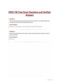 NFPA 70E Final Exam Questions and Verified Answers&period;