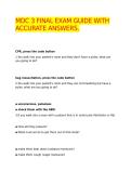 MDC 3 FINAL EXAM GUIDE WITH ACCURATE ANSWERS&period;