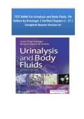 Test Bank For Urinalysis and Body Fluids&comma; 7th Edition by Susan Strasinger &vert; All Chapters 1 - 17 &vert; -Expert Verified Answers &vert; Grade A&plus;&NewLine;