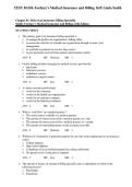 Fordney&rsquo;s Medical Insurance 16E Complete Exam Q&A  &vert; Certified Billing Specialist Test Bank&NewLine;&NewLine;