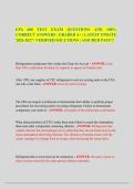 EPA 608 TEST EXAM QUESTIONS AND 100&percnt;&NewLine;CORRECT ANSWERS &vert; GRADED A&plus; &vert; LATEST UPDATE&NewLine;2026-2027 &vert; VERIFIED SOLUTIONS &vert; ASSURED PASS&excl;&excl;&excl; 