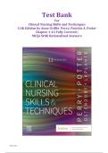 Test Bank for Clinical Nursing Skills & Techniques&comma; 11th Edition by Perry & Potter &vert; All Chapters 1-43 Covered &vert; Instant Download with Rationales