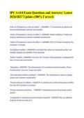 IPC A 610 Exam Questions and Answers &vert; Latest&NewLine;2026&sol;2027 Update &lpar;100&percnt; Correct&rpar;